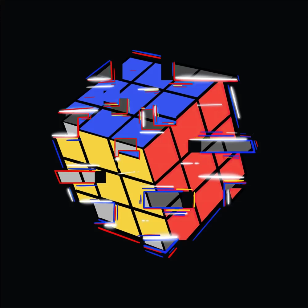 3D Rubik's Cube wallpaper