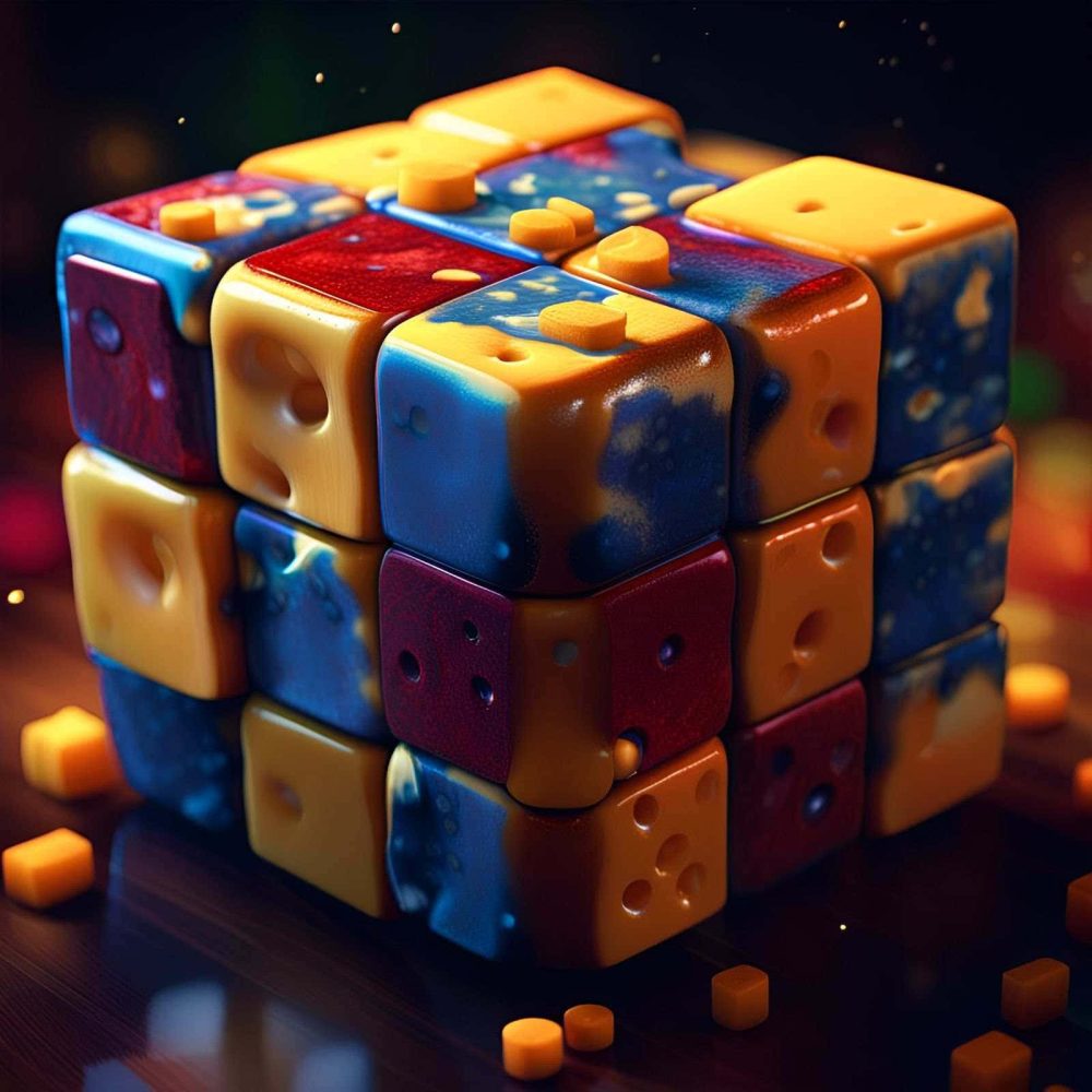 3D Rubik's Cube wallpaper