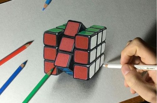 Drawing a 3D Rubik's Cube