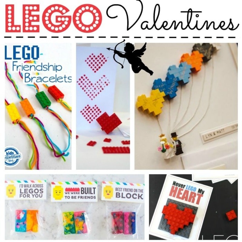 Valentine's Day LEGO necklace