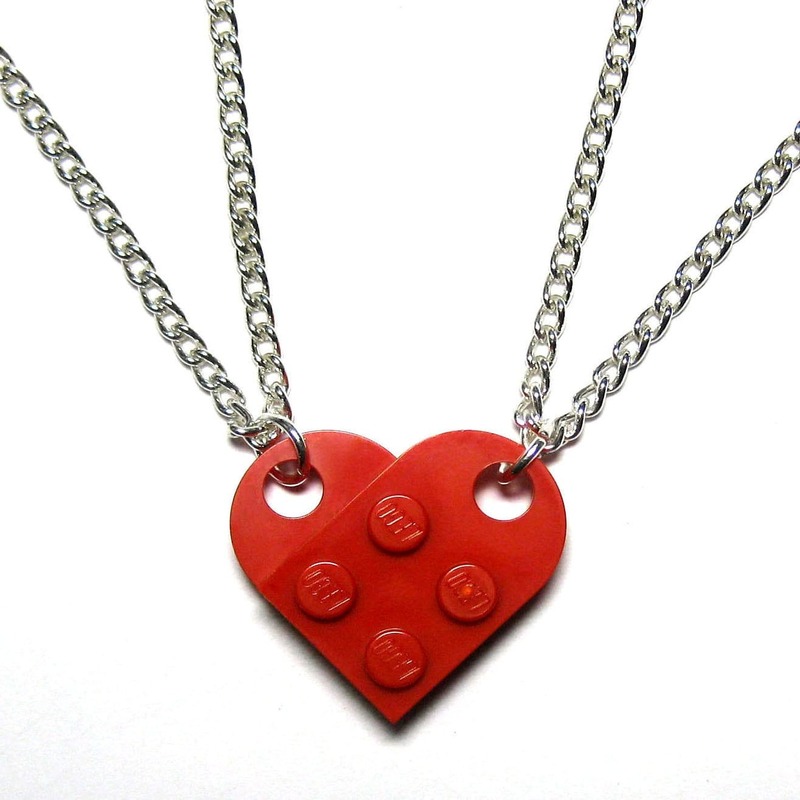 Valentine's Day LEGO necklace