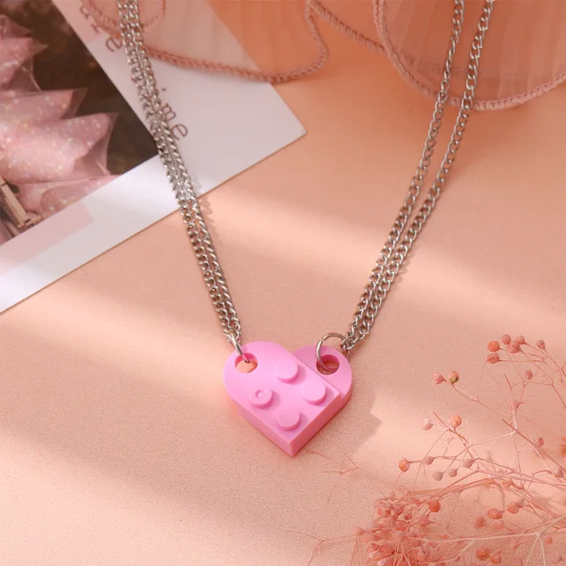 Valentine's Day LEGO necklace