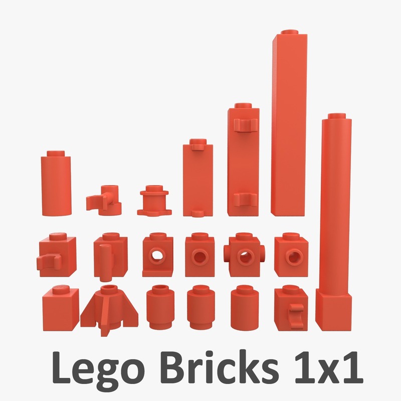 1x1 Lego pieces