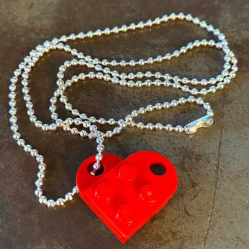 Valentine's Day LEGO necklace