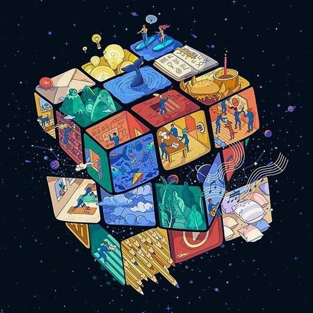 rubix cube art