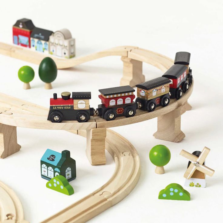 wooden train sets