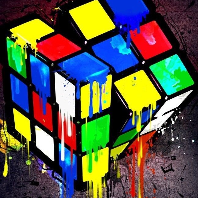 rubix cube art