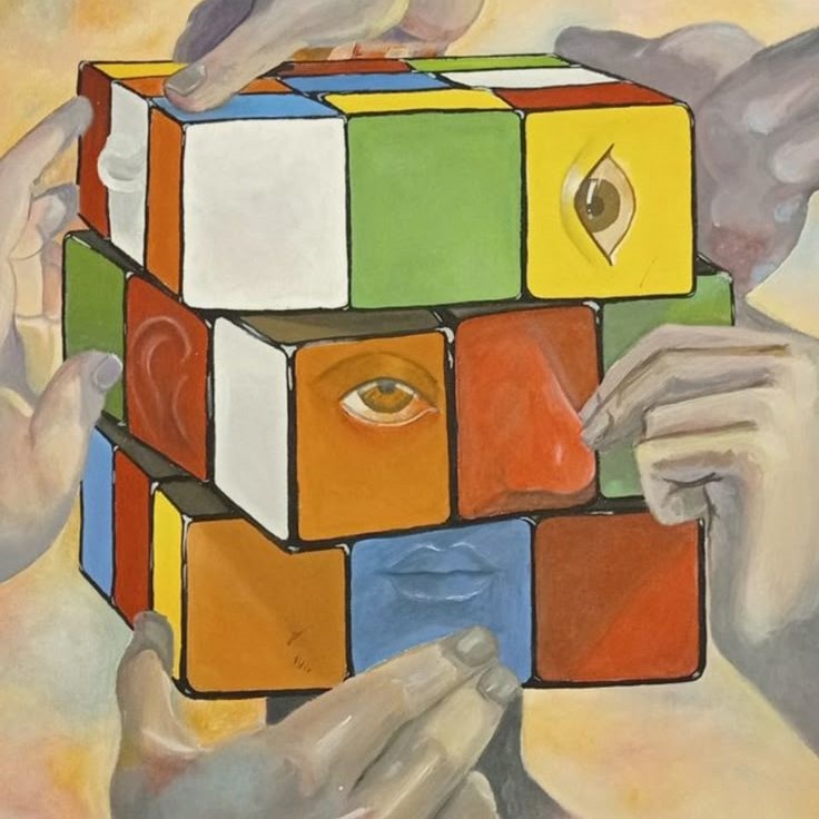 rubix cube art