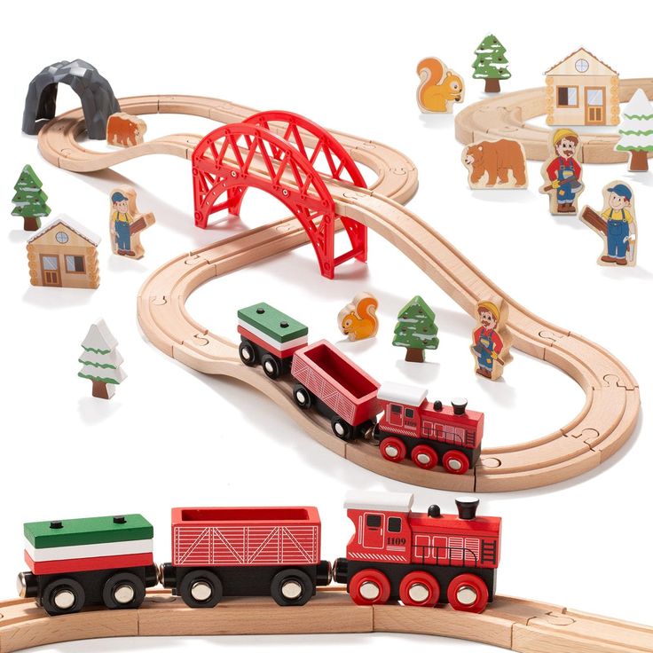 wooden train sets