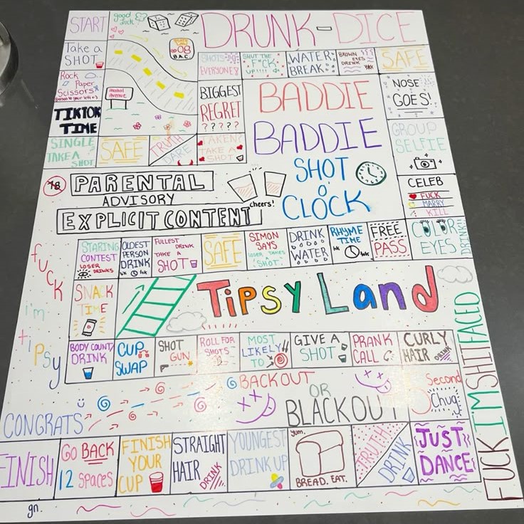 tipsy land board game