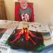 paper mache volcano