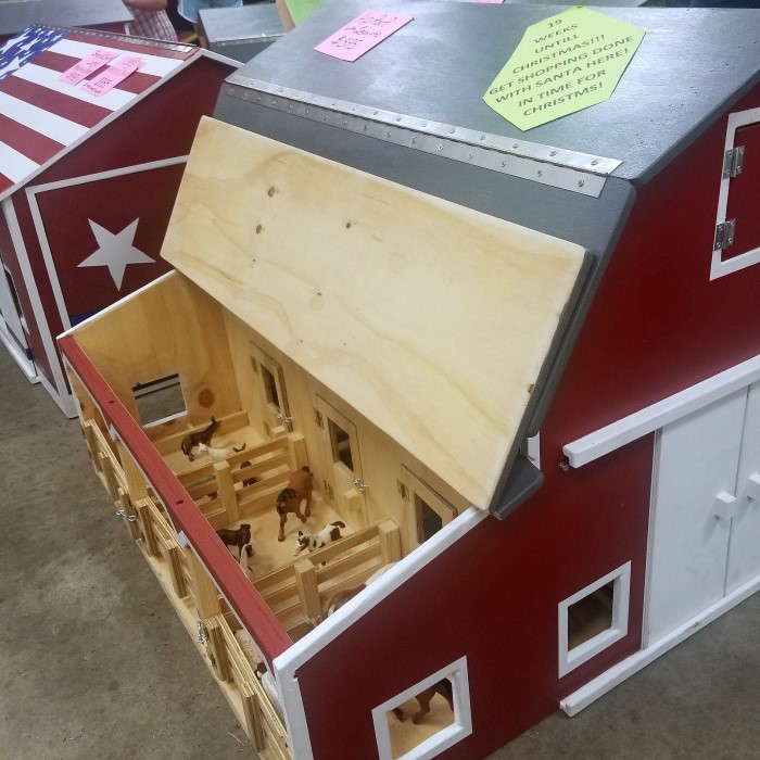 wooden toy barn