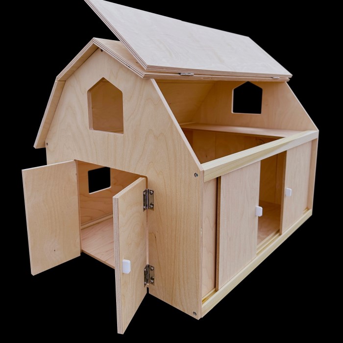 wooden toy barn