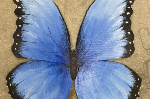 paper mache butterfly