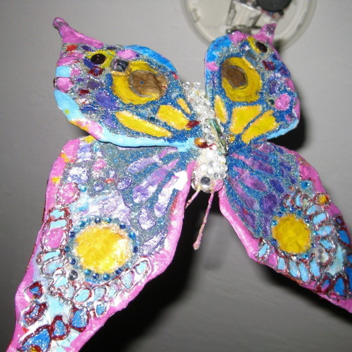 paper mache butterfly
