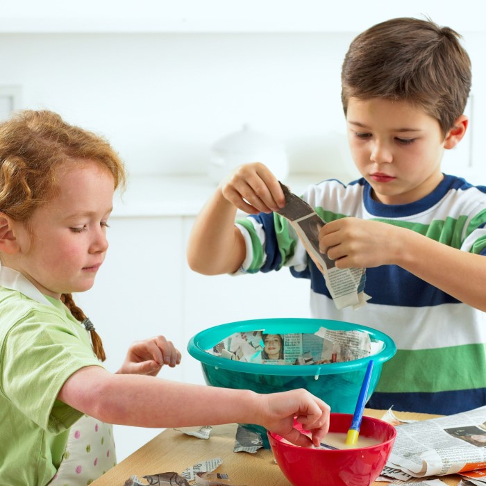 how to make paper mache with glue