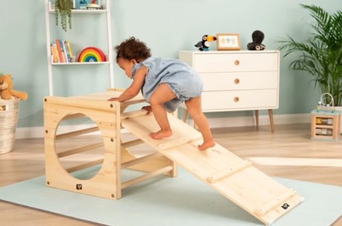 wooden climbing toy