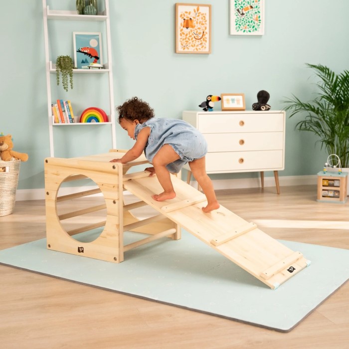 wooden climbing toy