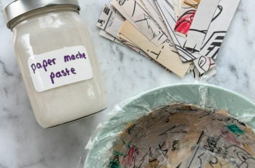 how to make paper mache with glue