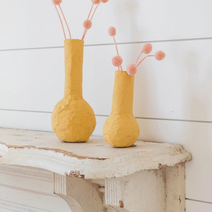 paper mache vase