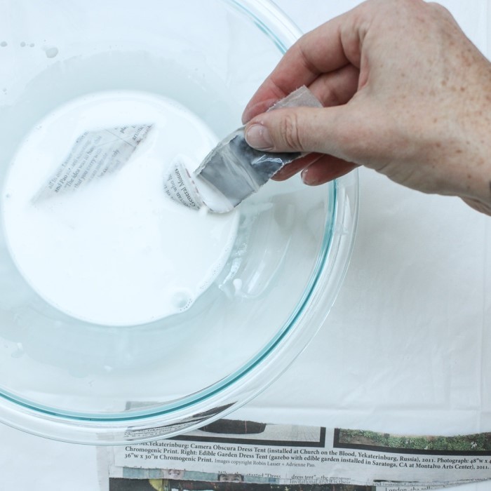 how to make paper mache with glue