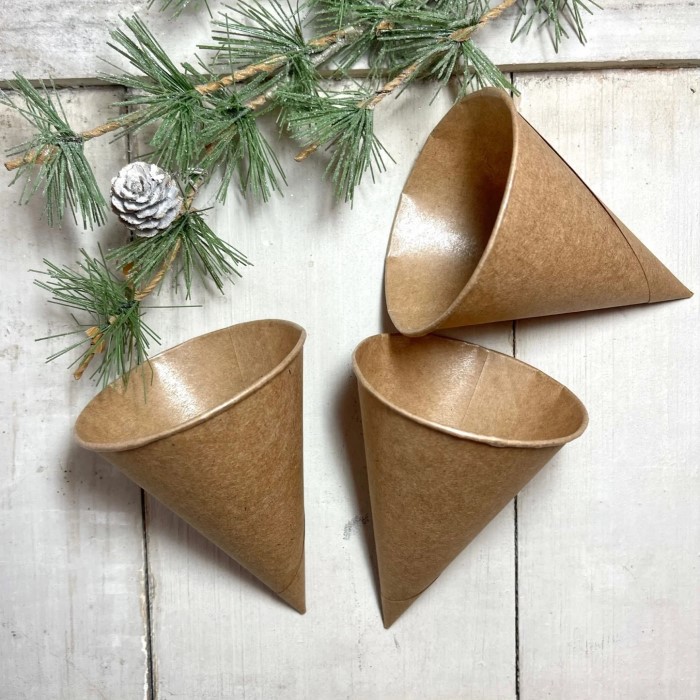 paper mache cones