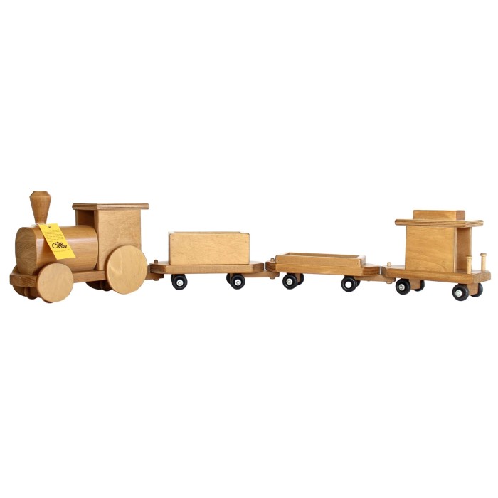 toy wooden trains