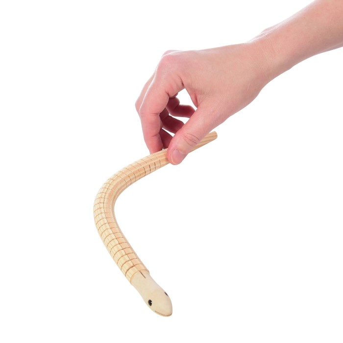 wooden snake toy