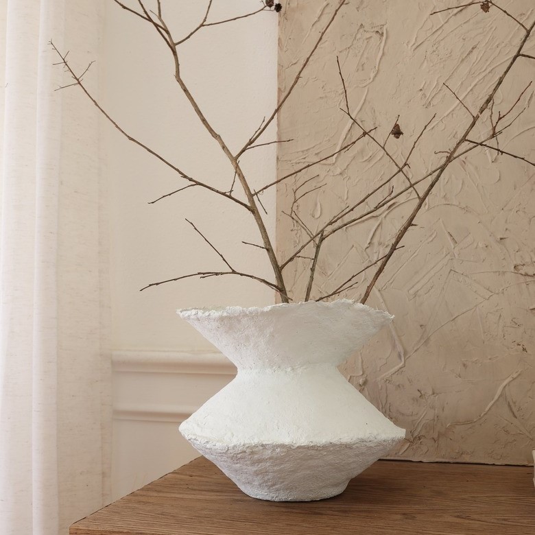 paper mache vase