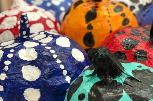 paper mache pumpkin
