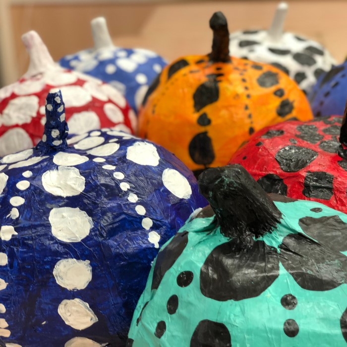 paper mache pumpkin