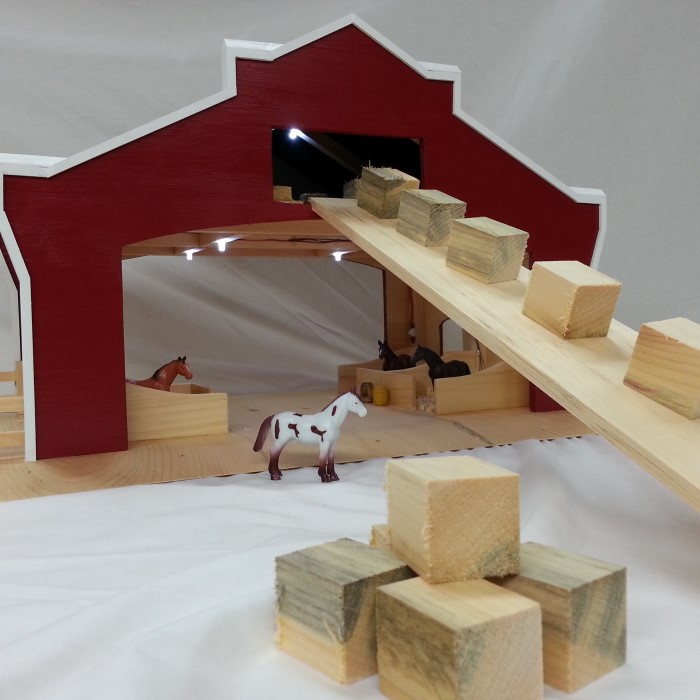 wooden toy barn