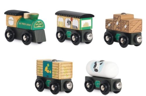 toy wooden trains