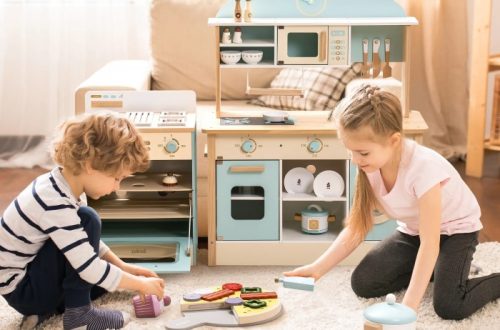 wooden toy kitchen