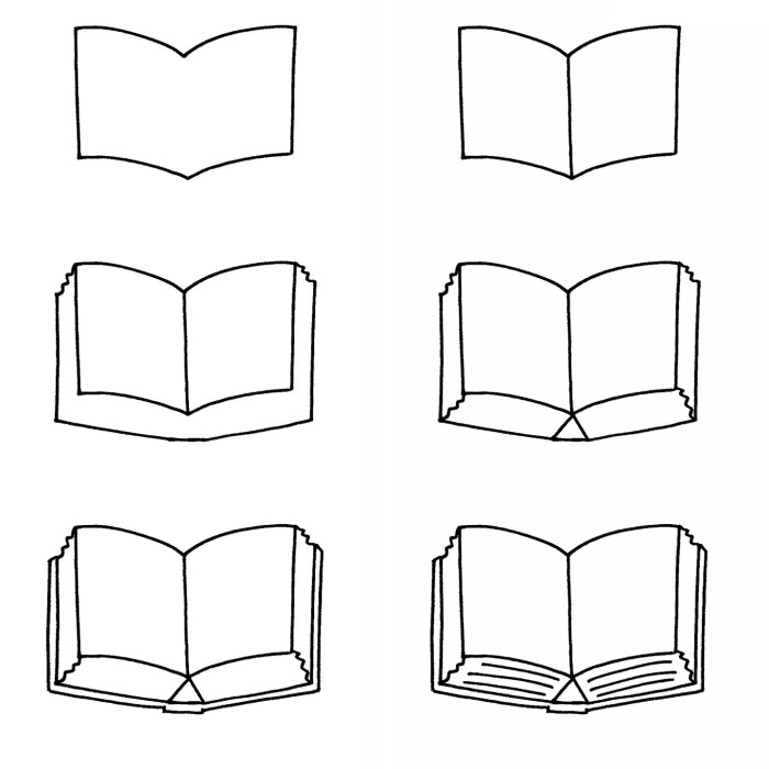 how to draw a book