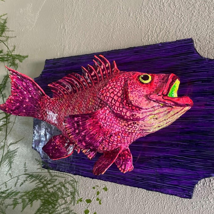 paper mache fish