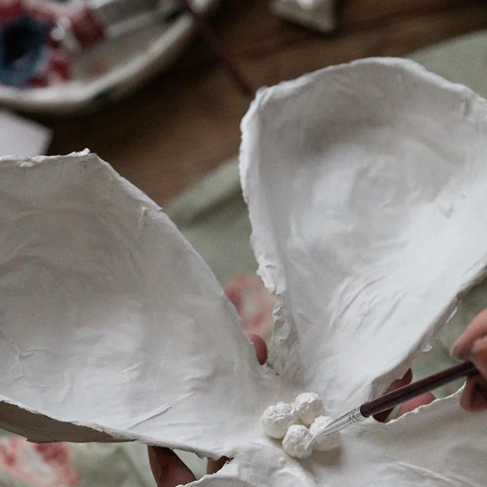 paper mache flowers