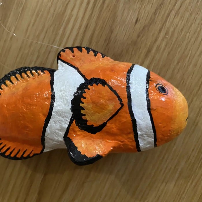 paper mache fish