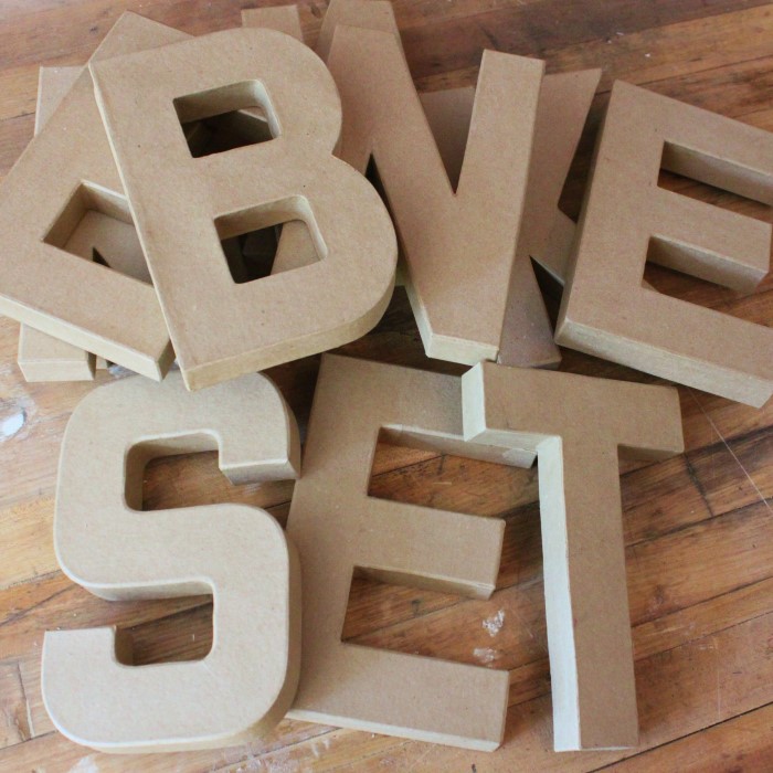 hobby lobby paper mache letters
