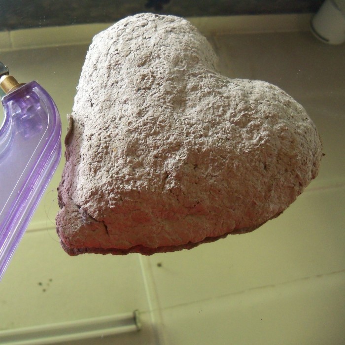 paper mache heart