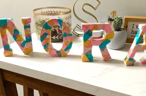 paper mache letters