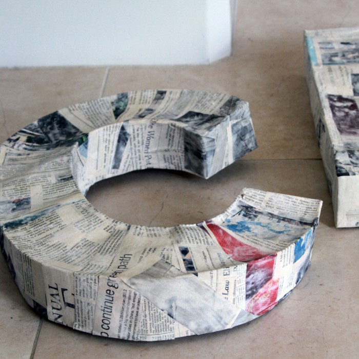 paper mache letters