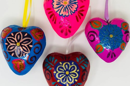 paper mache heart