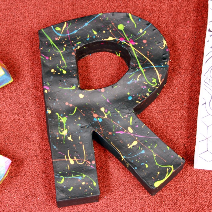 paper mache letters