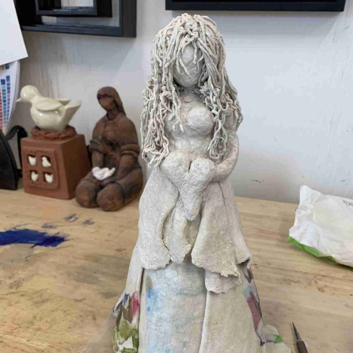 paper mache sculpture