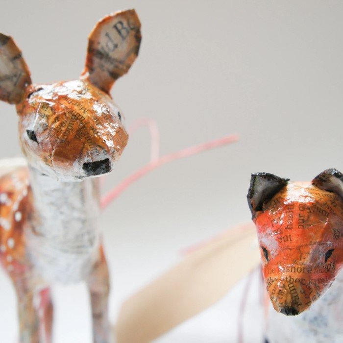 paper mache animals