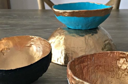 paper mache bowl
