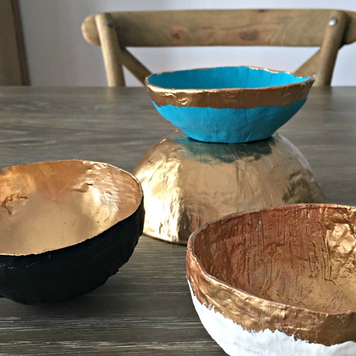 paper mache bowl