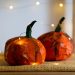 paper mache pumpkins