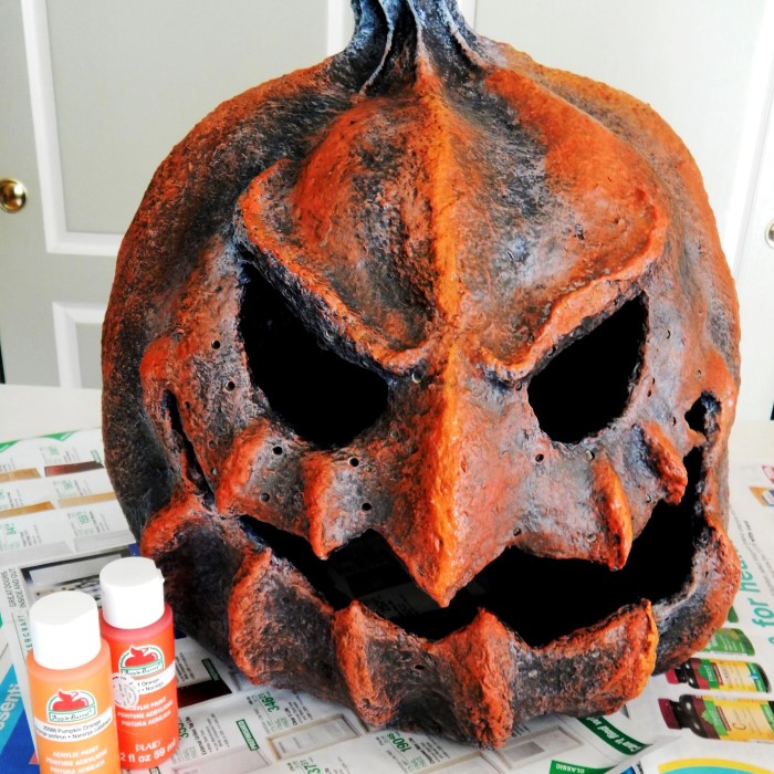 paper mache pumpkins